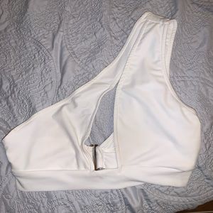 White crop too with slit in middle